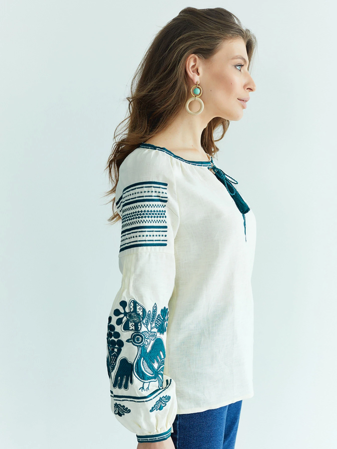 Вышиванки Folk Moda модель fm2145-molochnij Фото