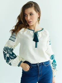 Вышиванки Folk Moda модель fm2145-molochnij Фото