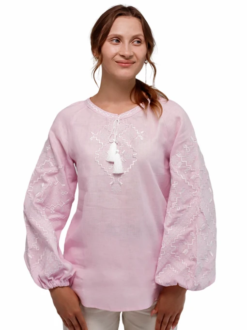 Лляна Жіноча Вишита сорочка Folk Moda фото 2
