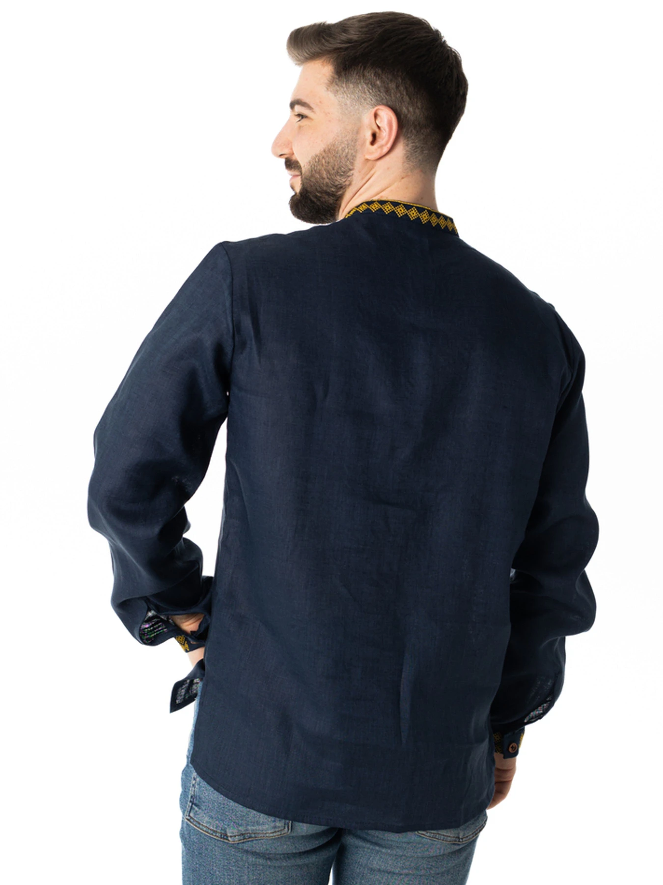 Вышиванки Folk Moda модель fm2150-temno-sinj Фото