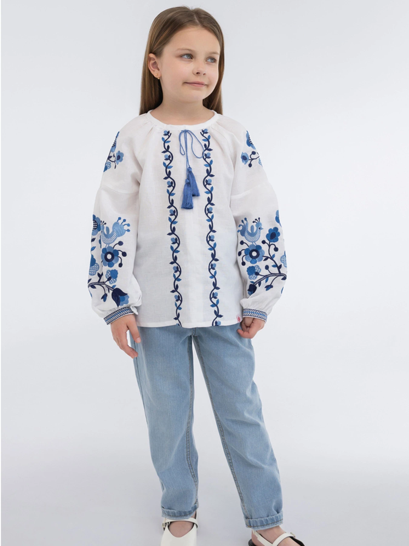 Вышиванки Folk Moda модель fm2134-blij Вышиванки Folk Moda модель fm2134-blij Фото