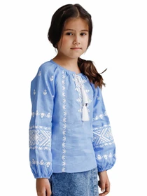 Вышиванки Folk Moda модель fm2091-blakitnij Фото