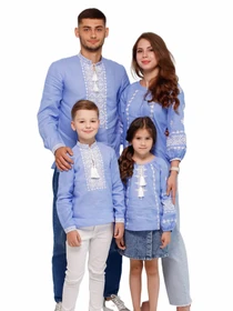 Вышиванки Folk Moda модель fm2091-blakitnij Фото