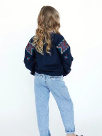 Вышиванки Folk Moda модель fm2135-temno-sinj Фото