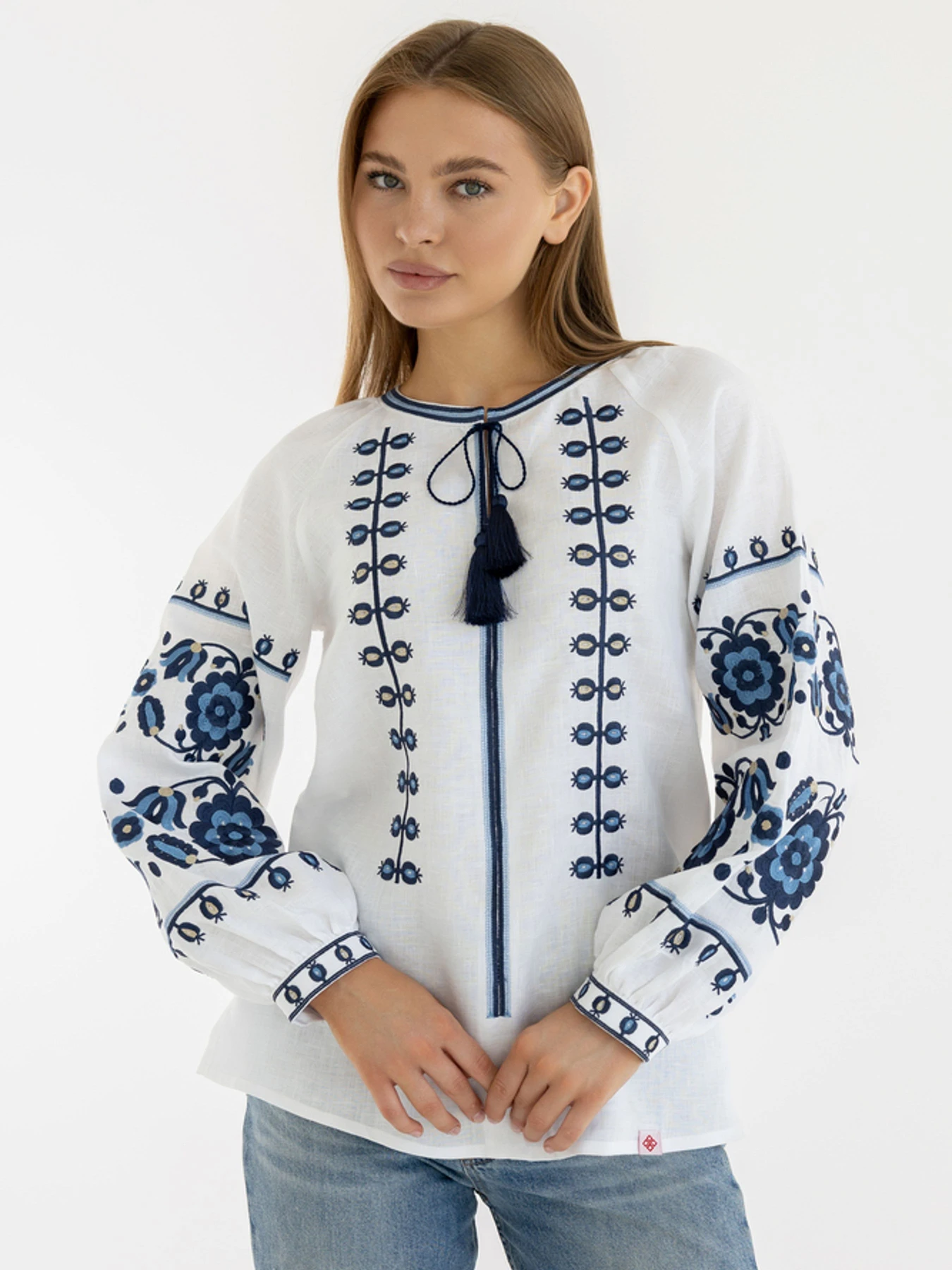 Вышиванки Folk Moda модель fm2137-blij Фото