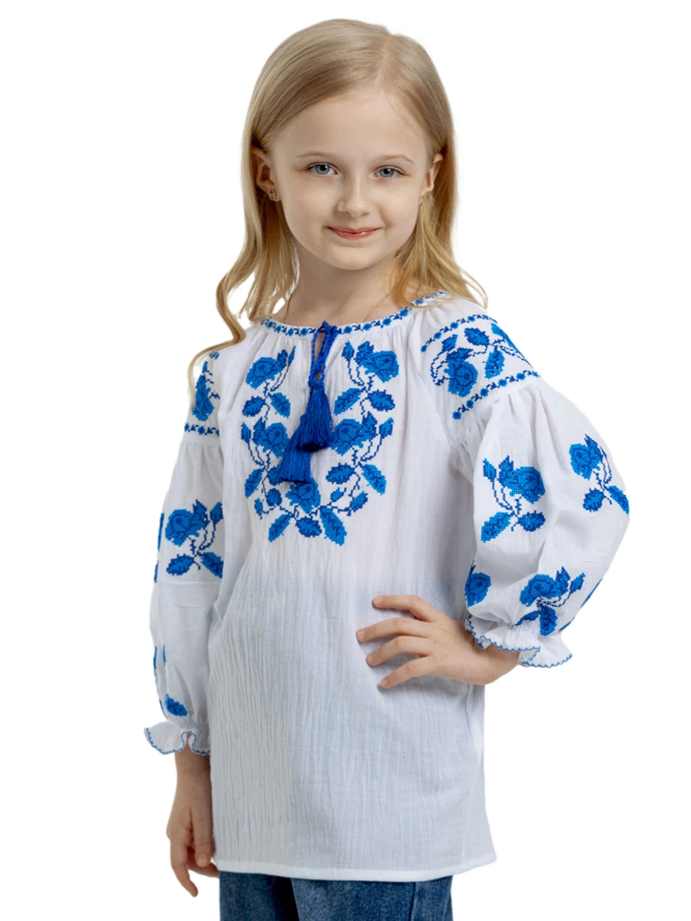 Вышиванки Folk Moda модель fm2087-blij Фото