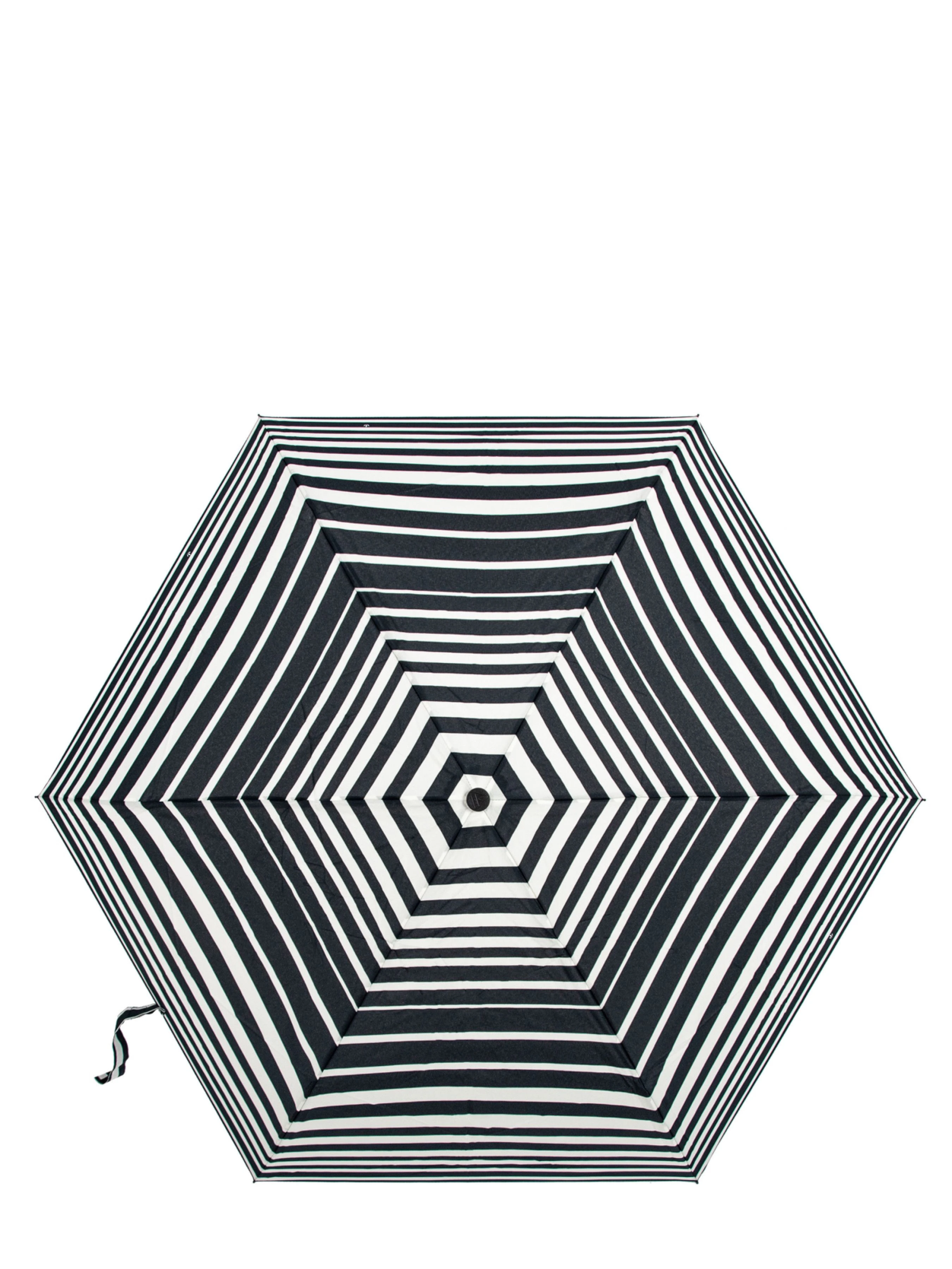 Fulton Umbrellas Miniflat-1 Парасолька колір білий/чорний фото 2