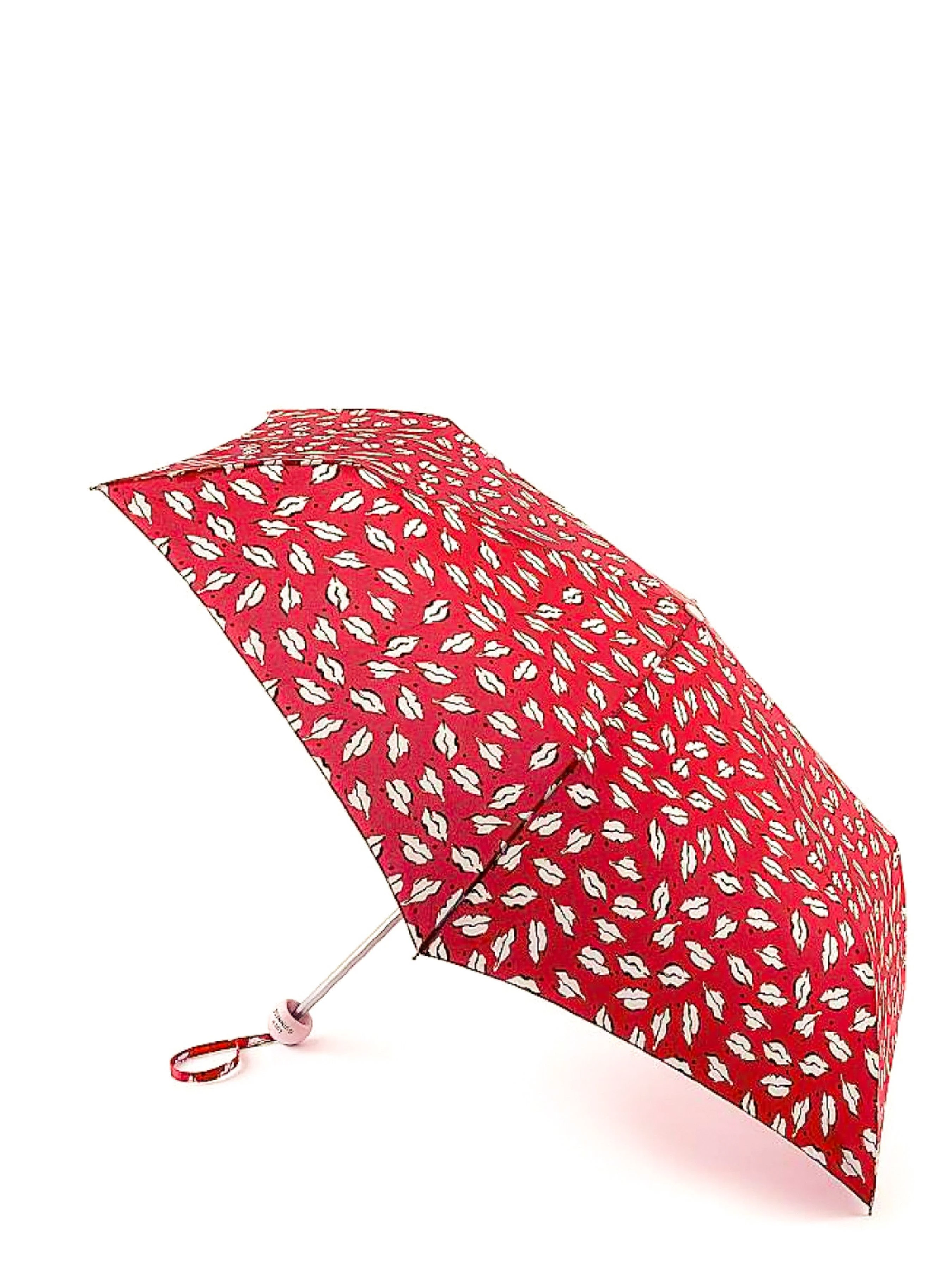 Fulton Umbrellas Lulu Guinness Minilite-2 Парасолька колір червоний/білий
