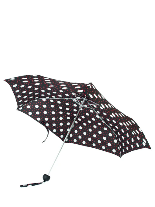 Fulton Umbrellas Lulu Guinness Minilite-2 Парасолька колір білий/чорний фото 3
