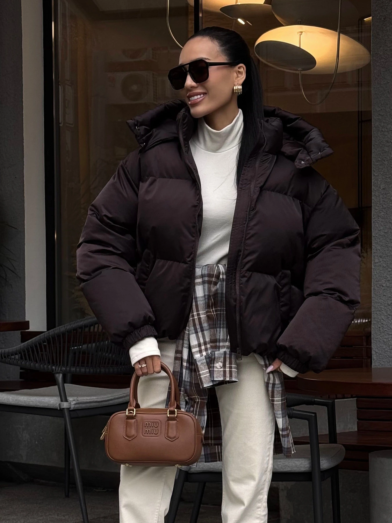 Куртки и дубленки Jadone Fashion модель Pufi_shokol Фото