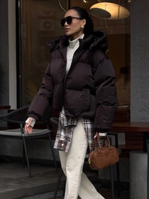 Куртки и дубленки Jadone Fashion модель Pufi_shokol Фото