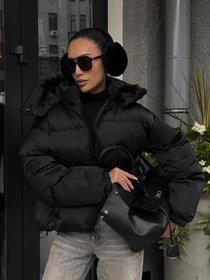 Куртки и дубленки Jadone Fashion модель Pufi_chor Фото