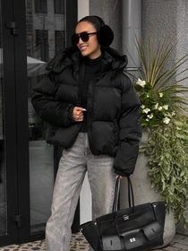 Куртки и дубленки Jadone Fashion модель Pufi_chor Фото