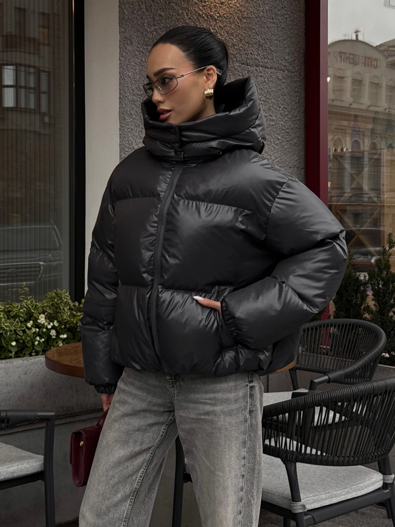 Куртки и дубленки Jadone Fashion модель Pufi_grafit Фото