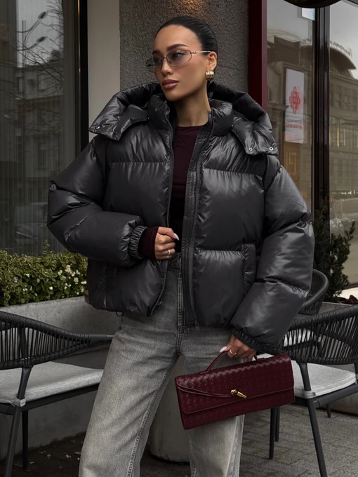 Куртки и дубленки Jadone Fashion модель Pufi_grafit Фото