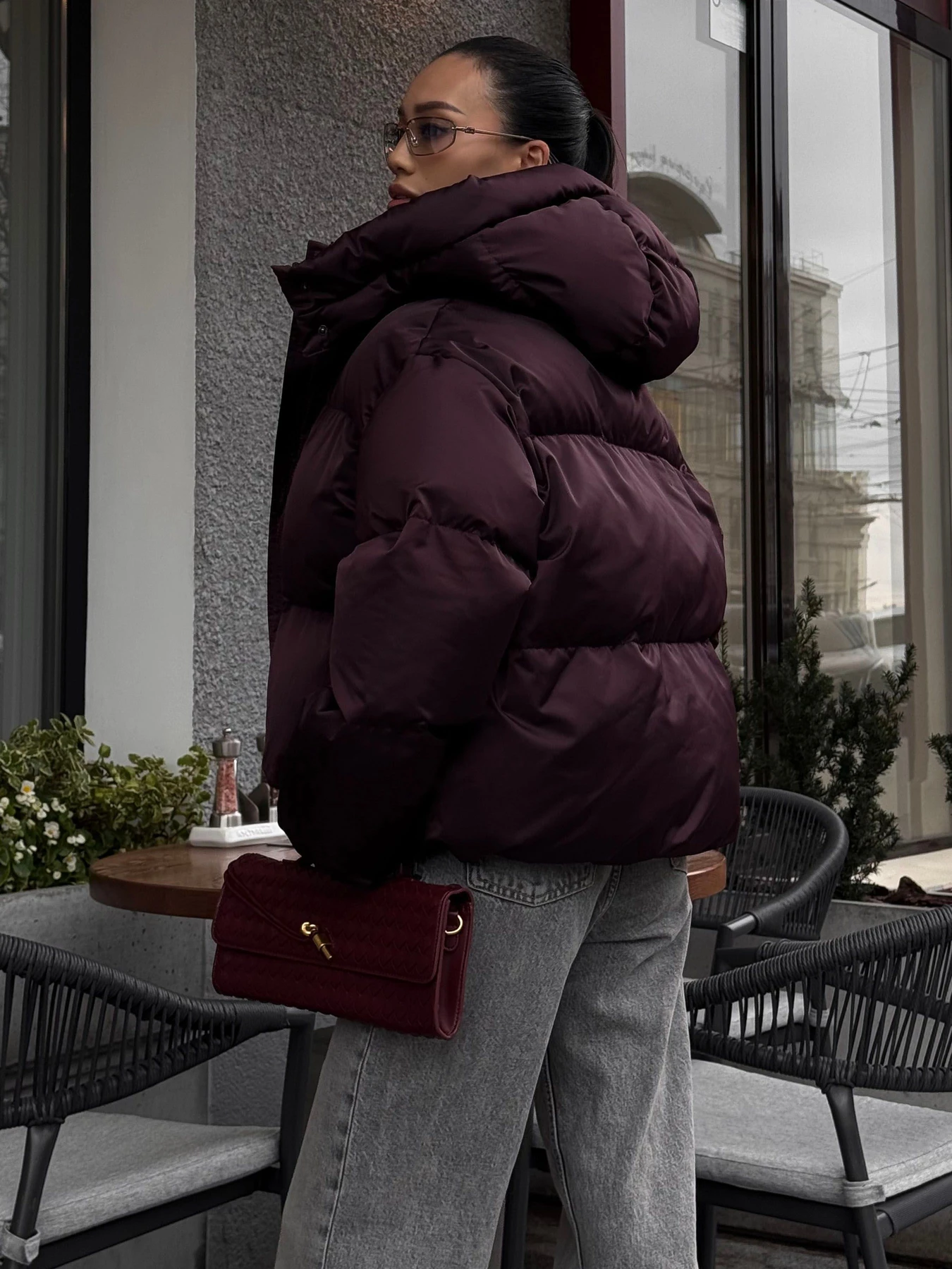 Куртки та дублянки Jadone Fashion модель Pufi_marsala Фото