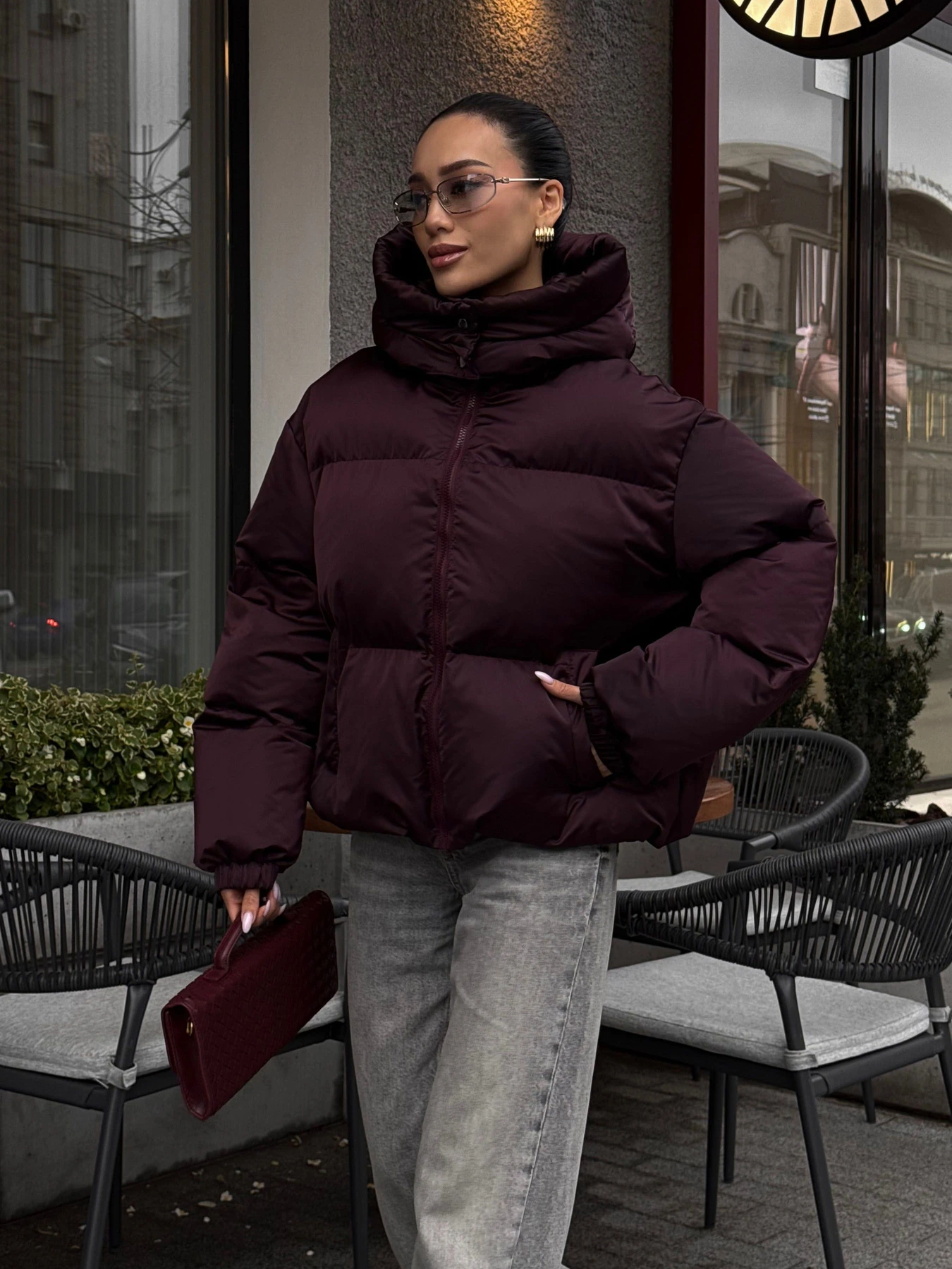 Куртки та дублянки Jadone Fashion модель Pufi_marsala Фото