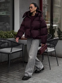 Куртки та дублянки Jadone Fashion модель Pufi_marsala Фото