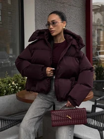 Куртки и дубленки Jadone Fashion модель Pufi_marsala Фото