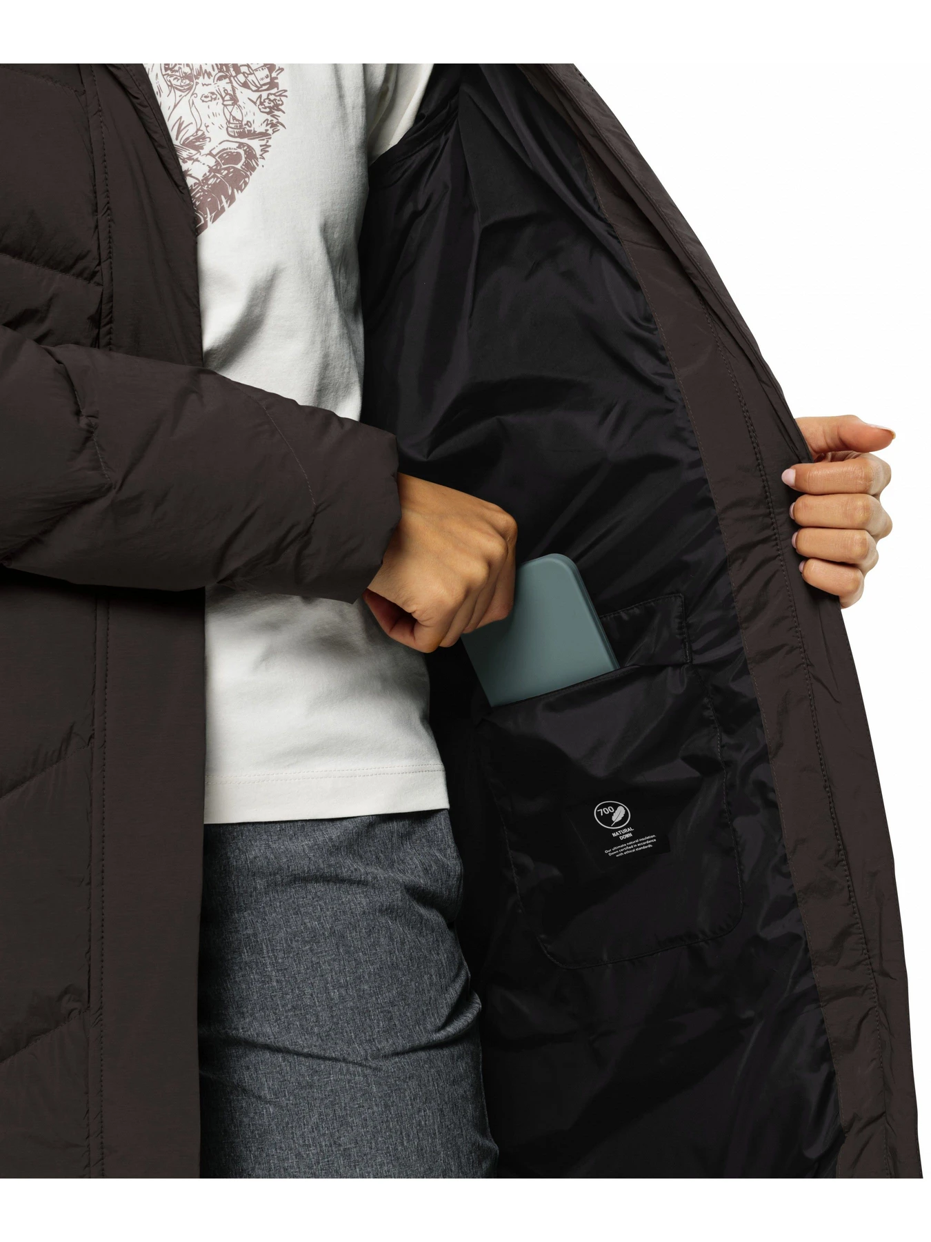 Куртки и дубленки Jack Wolfskin Marienplatz coat w rds модель 1206971_D0108 Фото