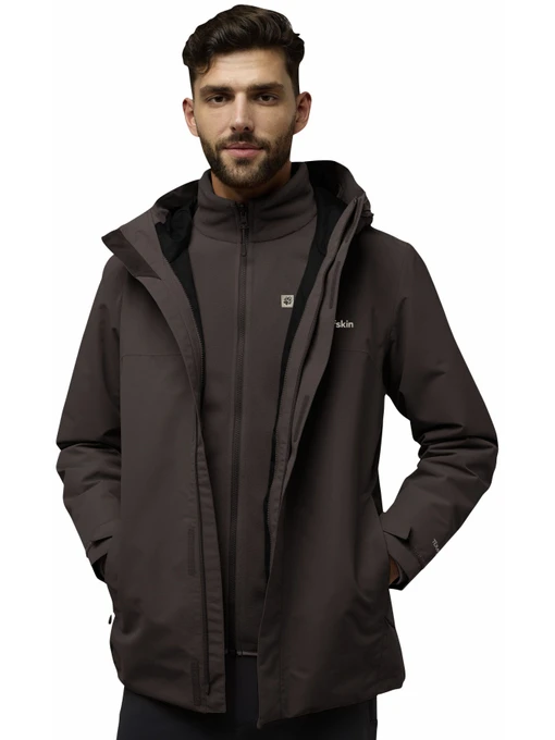Куртки та дублянки Jack Wolfskin Altenberg 3in1 jkt m модель A61864_D0108 Фото