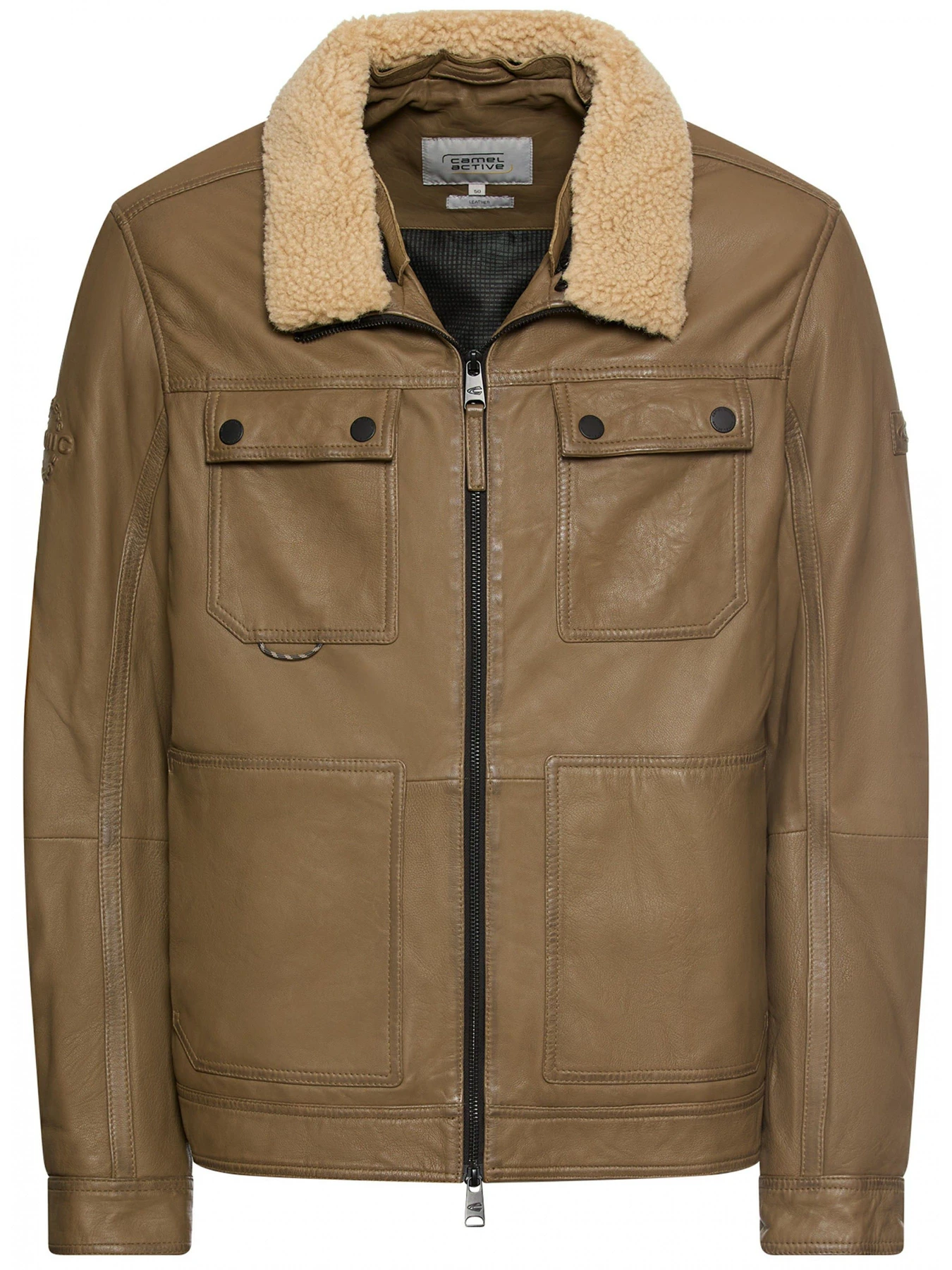 Куртки и дубленки Camel Active Leather fieldjacket модель 431150-6L35-16 Куртки и дубленки Camel Active Leather fieldjacket модель 431150-6L35-16 Фото