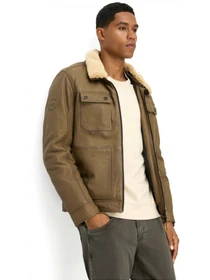 Куртки и дубленки Camel Active Leather fieldjacket модель 431150-6L35-16 Фото