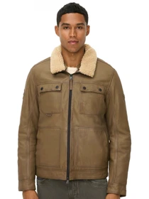 Куртки и дубленки Camel Active Leather fieldjacket модель 431150-6L35-16 Фото