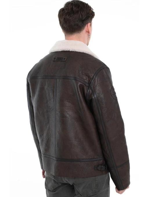 Шкіряна Чоловіча Зимова куртка Camel Active Leather blouson фото 2