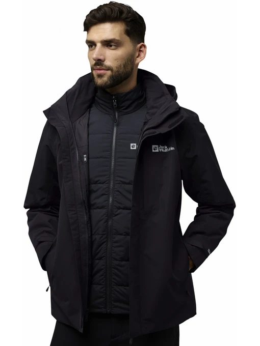 Куртки и дубленки Jack Wolfskin Romberg 3in1 jkt m модель A61859_6350 Фото
