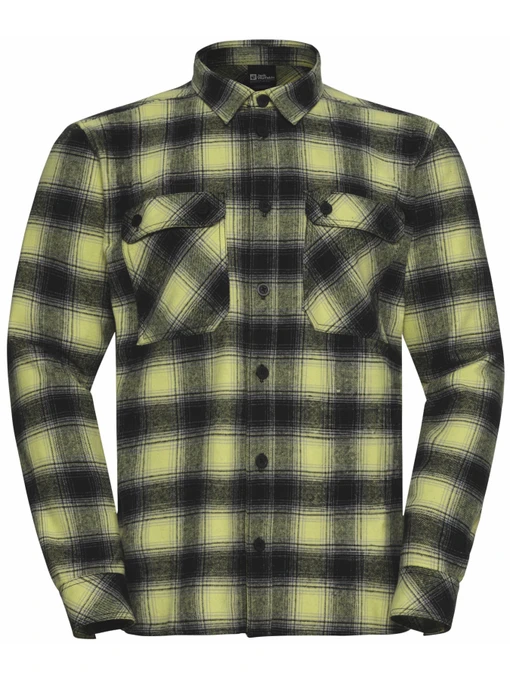 Бавовняна Чоловіча Сорочка в клітинку Jack Wolfskin фото 3