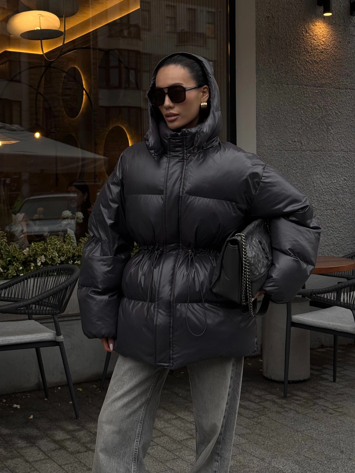 Куртки та дублянки Jadone Fashion модель Aic_grafit Фото