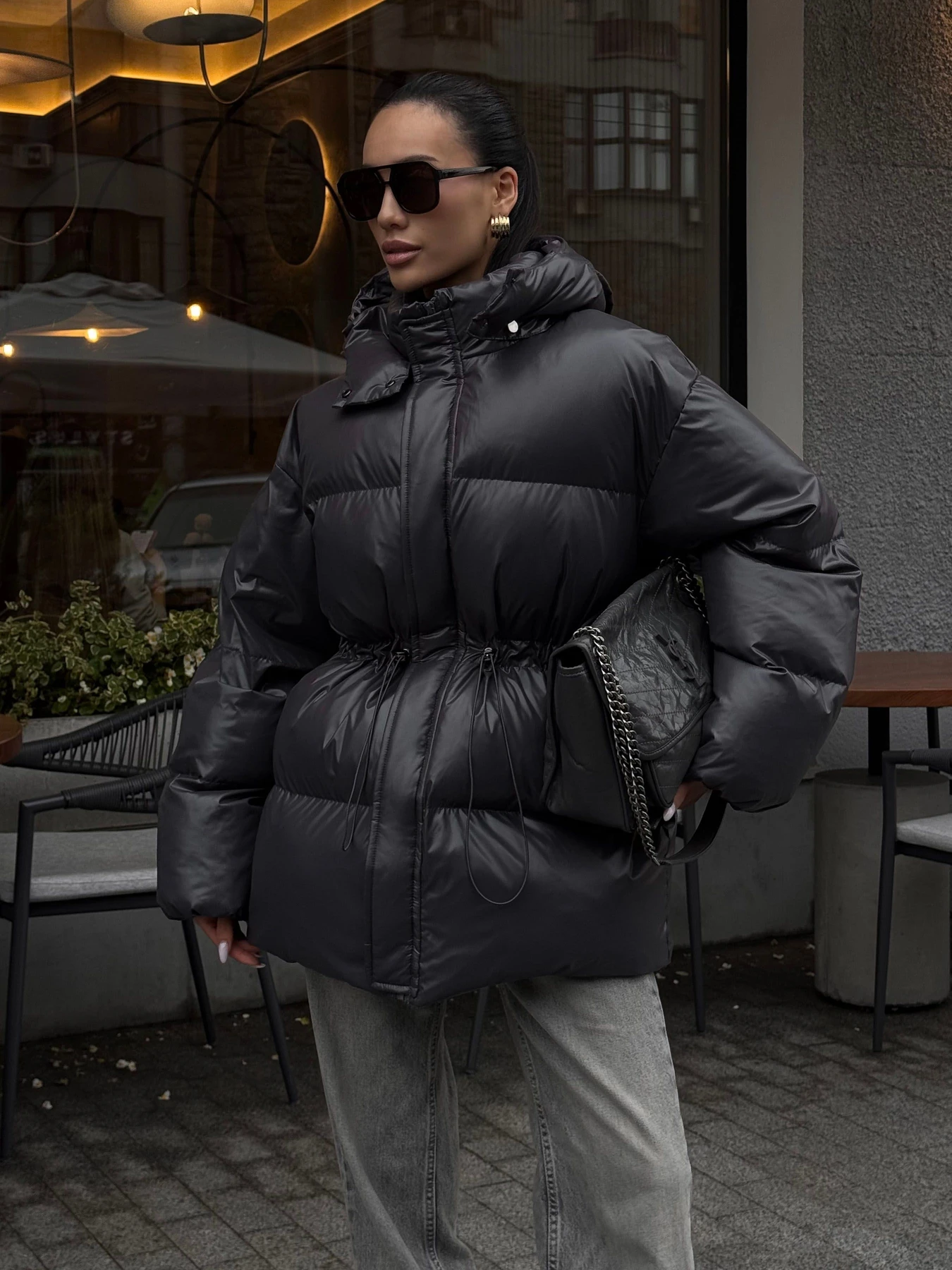 Куртки та дублянки Jadone Fashion модель Aic_grafit Фото