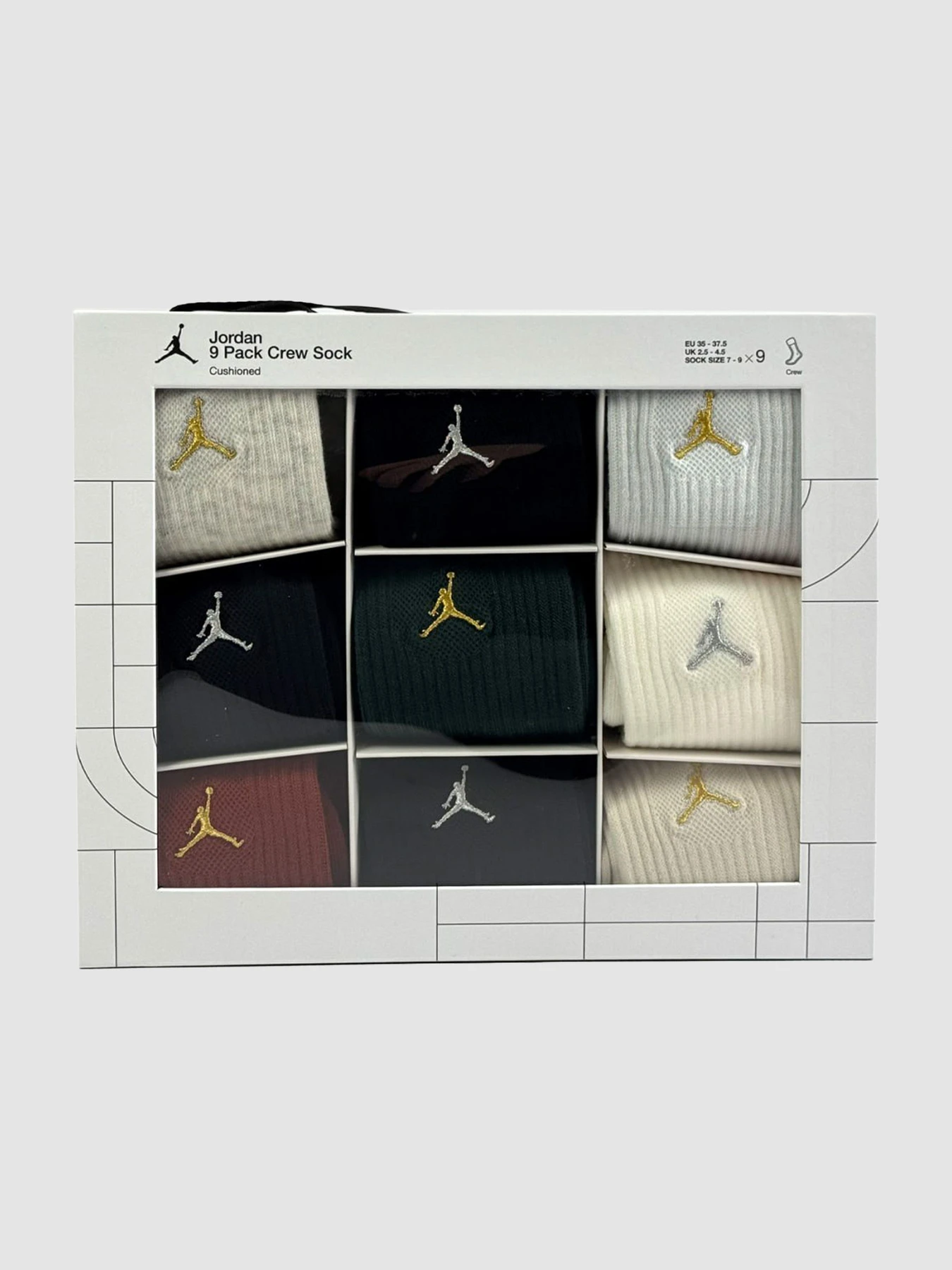 Носки и гольфы Jordan Holiday 9Pk Crew Gift Box модель BJ0810-X58 Носки и гольфы Jordan Holiday 9Pk Crew Gift Box модель BJ0810-X58 Фото