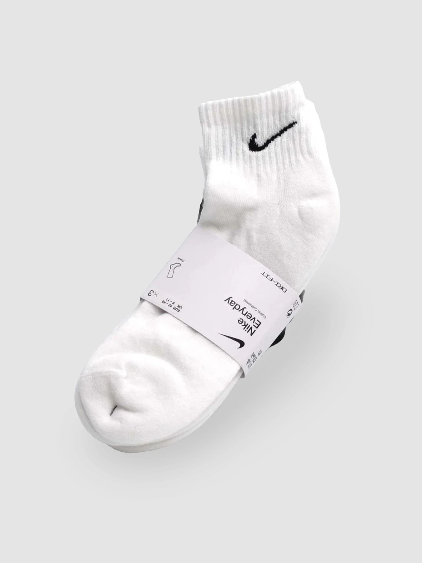 Шкарпетки та гольфи NIKE U Nk Everyday Cush Ankle 3Pr модель SX7667-100 Фото
