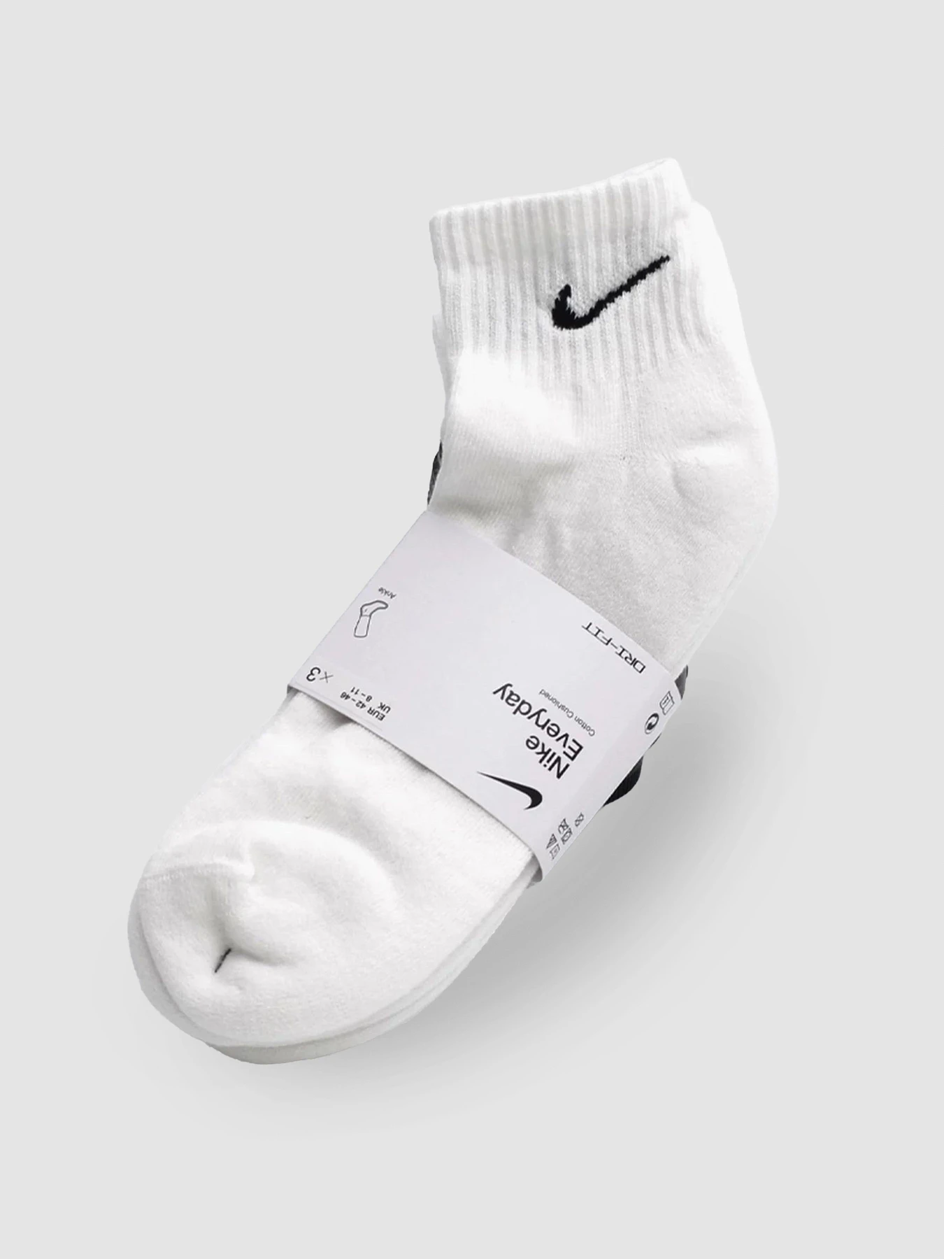 Шкарпетки та гольфи NIKE U Nk Everyday Cush Ankle 3Pr модель SX7667-100 Фото