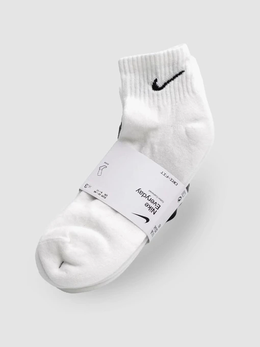 Носки и гольфы NIKE U Nk Everyday Cush Ankle 3Pr модель SX7667-100 Фото