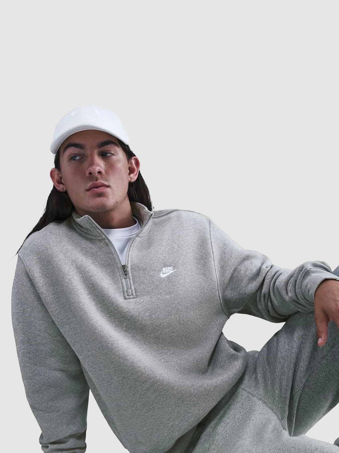 Худі та світшоти NIKE Club 1/2 Zip Fleece модель FN3864-063 Худі та світшоти NIKE Club 1/2 Zip Fleece модель FN3864-063 Фото