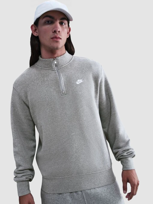 Худи и свитшоты NIKE Club 1/2 Zip Fleece модель FN3864-063 Фото