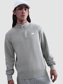 Худи и свитшоты NIKE Club 1/2 Zip Fleece модель FN3864-063 Фото