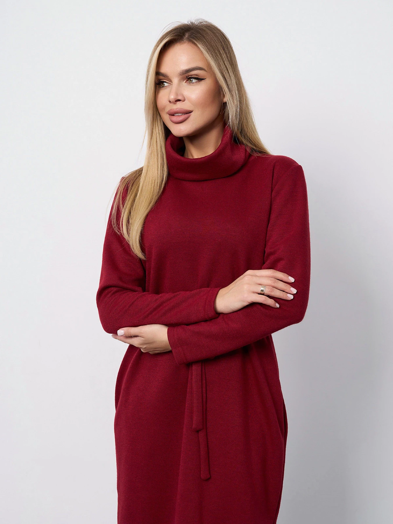 Платья ISSA Plus модель 15400_бордовый Платья ISSA Plus модель 15400_бордовый Фото