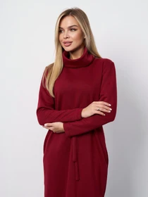 Платья ISSA Plus модель 15400_бордовый Фото