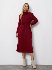 Платья ISSA Plus модель 15400_бордовый Фото