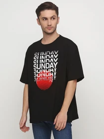Футболки и поло H&M модель 12-6567099_черный с принтом Фото
