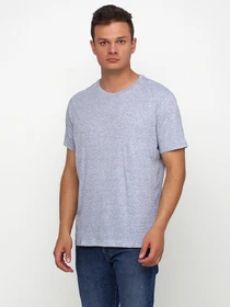 Футболки и поло H&M модель 2296564RP2_голубой меланж Фото