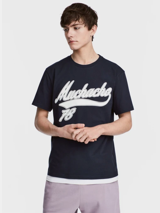 Футболки и поло H&M модель 5003946RP21_темно-синий Фото