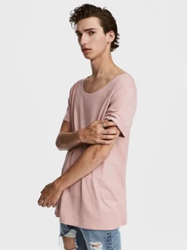 Футболки и поло H&M модель 5141796RP2_темно-розовая пудра Фото
