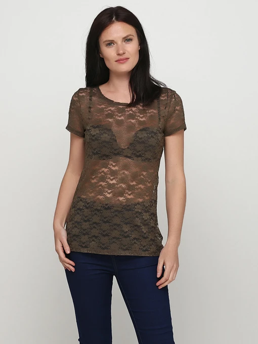 Футболки и поло H&M модель 1797927RP6_хаки Фото