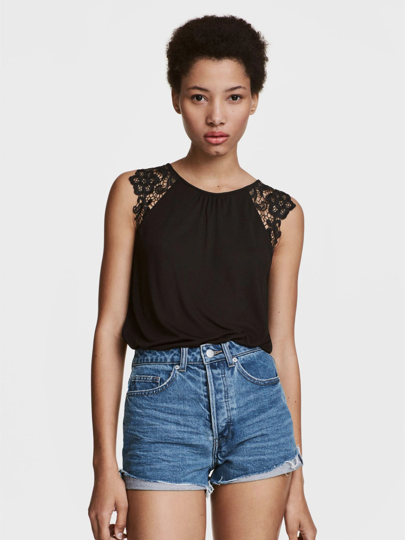 Футболки и поло H&M модель 5099586RP1_Черный Фото
