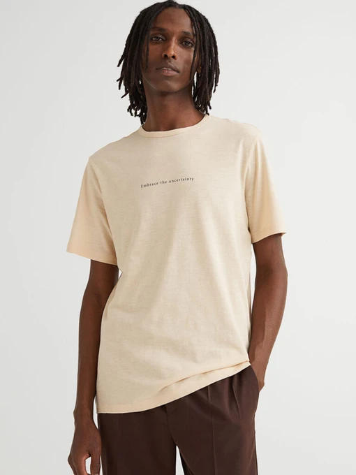 Футболки и поло H&M модель 1099596arl_Бежевый Фото